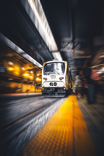 Miscellanea, Miscellaneous, Platform, Movement, Traffic, Blur, Smooth, Station, Train HD phone wallpaper