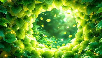 Enchanted Gateway: A Fantasy Portal, fantasy portal, green, leaf, nature, greenery HD wallpaper
