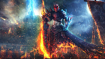 Unstoppable Warrior, warrior, artist, digital-art, deviantart HD wallpaper
