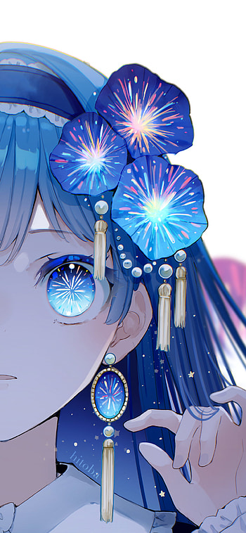Cosmic Bloom — Blue Anime Girl , Anime, girl, anime girl HD phone wallpaper