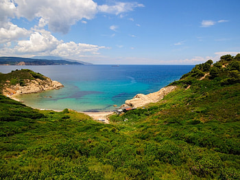 waiting boat in the bay, waiting, sea, bay, boat HD wallpaper