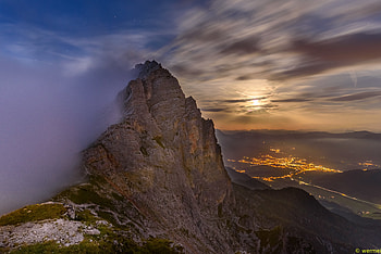 Nature, Mountains, Clouds, Rocks, Fog, Slope HD wallpaper