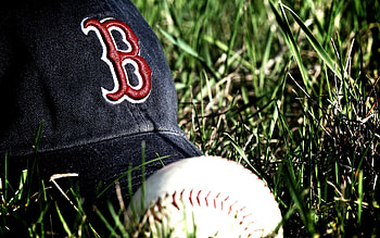 Hat and ball, Boston Red Sox HD wallpaper