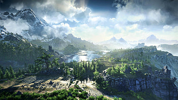 The Witcher 3: Wild Hunt Beautiful Landscape HD wallpaper