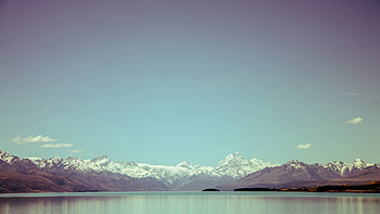Nature, Sky, Mountains, Sea, Horizon, Lake HD wallpaper