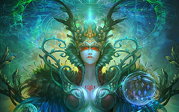 Fantasy Girl, fantasy, art, woman, magical HD wallpaper