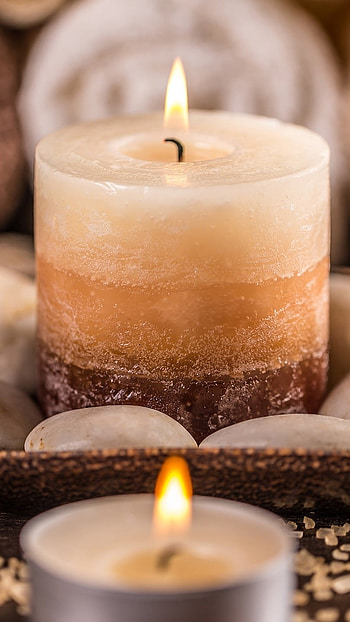 Candles , Zen Stones, Candles HD phone wallpaper