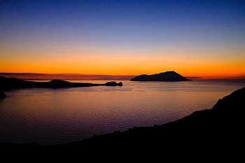 Calm Orange Lake Evening , evening, lake, nature HD wallpaper