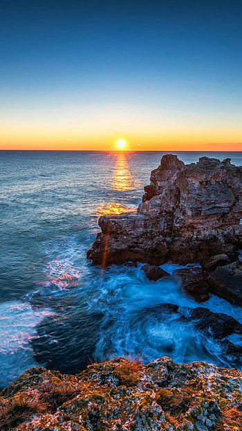 Sundown, nature, sunset HD phone wallpaper