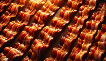 Sizzling Bacon | Crispy Texture Background, food, bacon, texture, cooking, close-up HD wallpaper