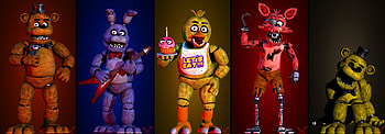 Freddy (Five Nights at Freddy's), Golden Freddy (Five Nights At Freddy's), video game, Freddy Fazbear's Pizza, Five Nights at Freddy's HD wallpaper