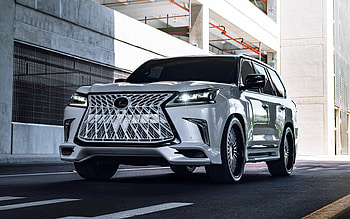 2022, Lexus LX570, front view, exterior, new white Lexus LX, luxury cars, japanese cars, Lexus HD wallpaper