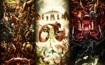 Link, Zelda, Ganondorf, Midna, The Legend of Zelda, The Legend of Zelda: Majora's Mask, Wind Waker, Collage, Fantasy art, Video games ... HD wallpaper