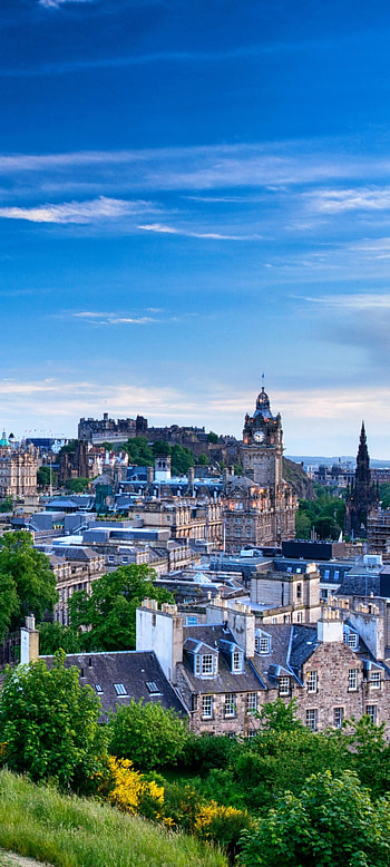 Edinburgh Skyline, Man-made beauty, Old town, Cultural heritage HD phone wallpaper