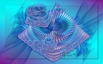 Blue/Violet/Pink Fractal Art, digital, abstract, violet, Fractaal, , Blue HD wallpaper