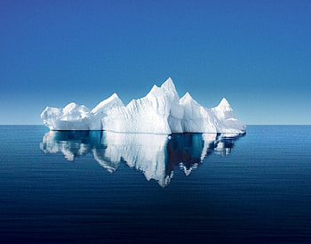 reflection, berg, north, water, ice HD wallpaper