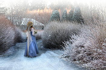 Winter Dream 2, girl, fantasy, winter scenery, dream HD wallpaper