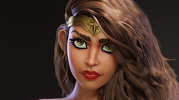 Wonder Woman Closeup Fanart , wonder-woman, superheroes, artist, artwork, digital-art, artstation HD wallpaper