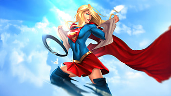 Supergirl Supernova In Blue, supergirl, superheroes, artwork, art, digital-art, pixiv HD wallpaper