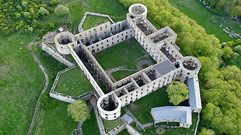 Oland ruins, Swedish castle, backgrounds, Architectural beauty HD wallpaper