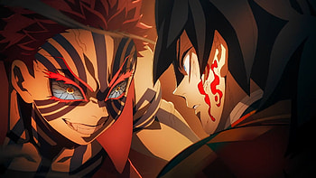 Giyuu vs Akaza — Clash of Blades (Demon Slayer ), Anime, Demon Slayer: Kimetsu No Yaiba, Giyuu Tomioka, Akaza (Demon Slayer: Kimetsu No Yaiba), Demon Slayer: Kimetsu No Yaiba - The Movie: Infinity Castle HD wallpaper