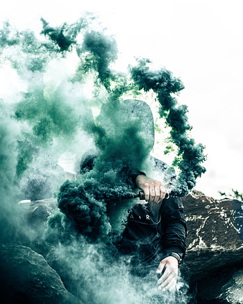 Smoke, Miscellanea, Miscellaneous, Human, Person, Hood HD phone wallpaper