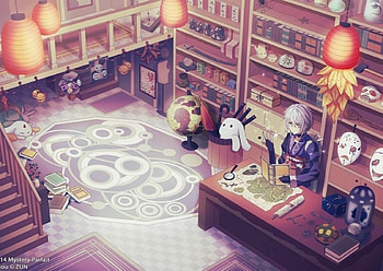 Antique Shop, orginal, magic, shop, anime, fantasy, art, indoor HD wallpaper
