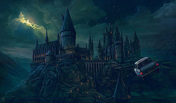 Hogwarts, Vladislav Pantic, Harry Potter , background HD wallpaper