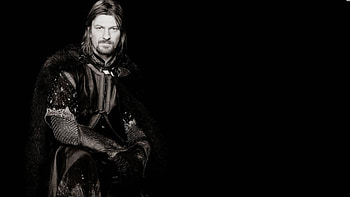 Monochrome, Boromir HD wallpaper