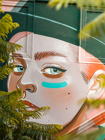 Art, Girl, Graffiti, Face, Street Art HD phone wallpaper