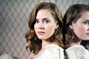 Amy Adams, Celebrity, Actress, American, Blue Eyes, Face, Mirror, Redhead, Reflection HD wallpaper
