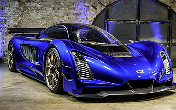 Czinger 21C, exterior, front view, hybrid sports car, hypercar, blue Czinger 21C, supercars, Czinger HD wallpaper