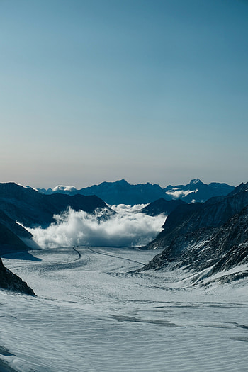 Nature, Mountains, Clouds, Snow, Rocks, Mountain Range HD phone wallpaper