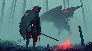 Blue Cyberpunk Villain: of a Robotic Creature, cyberpunk, creature, robot, blue, Villain HD wallpaper