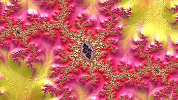 Trippy Psychedelic Fractal, colorful, colors, pink, yellow, Abstract, fractal HD wallpaper