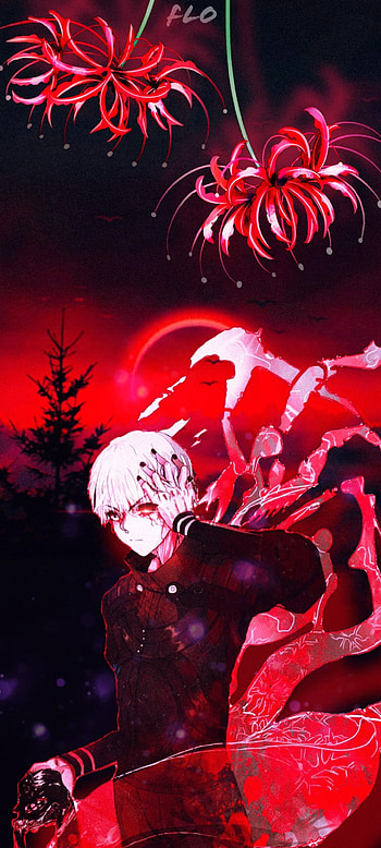 Kaneki Ken, red, pink, Tokyo Ghoul HD phone wallpaper