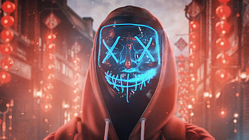 City Is Mine, anonymus, mask, graphy HD wallpaper