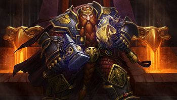 Dwarf king, warrior, Hearthstone HD wallpaper