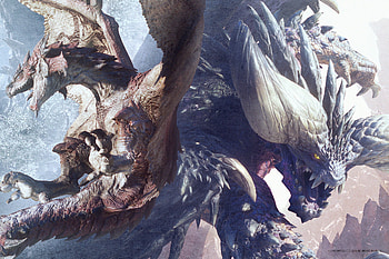 Nergigante (Monster Hunter), Monster Hunter: World, Video Game, Rathalos (Monster Hunter) HD wallpaper