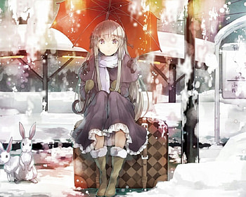 Yosuga No Sora, cute, girl, wait, nice HD wallpaper