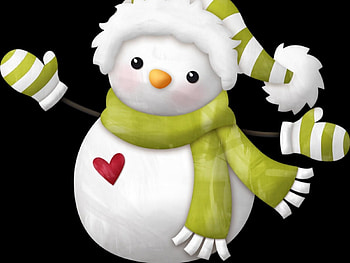Holidays, Snowman, Cap, Heart, Scarf HD wallpaper