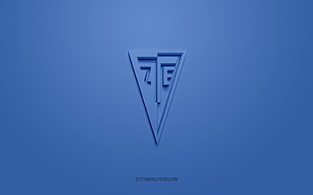 Zalaegerszegi TE, creative 3D logo, blue background, NB I, 3d emblem, Hungarian football club, Hungary, 3d art, football, Zalaegerszegi TE 3d logo HD wallpaper