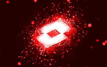 Lotto red logo, , red neon lights, creative, red abstract background, Lotto logo, brands, Lotto HD wallpaper