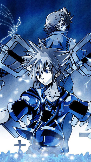 Blue roxas, blue, roxas, kingdomhearts HD phone wallpaper