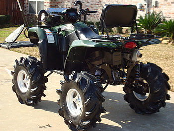 atv, very powerfull, green, big tires HD wallpaper