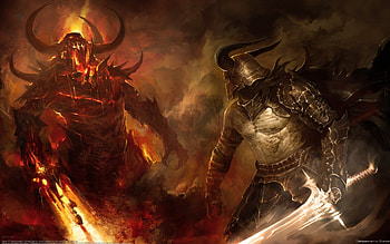 Demon Vs Angel ... HD wallpaper