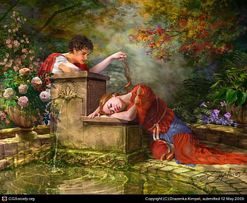 My Love....???, dreamer, art, digital painting, girl, lovers, drazenka kimpel, beauty, fantasy, cg, pretty, love, dream, female HD wallpaper