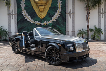 Rolls-Royce Phantom, Black, Silver, Phantom, Custom Wheels HD wallpaper