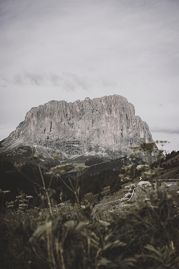 Nature, Grass, Sky, Mountains, Rocks, Vertex, Road, Tops HD phone wallpaper