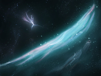 Landscape, Universe, Stars HD wallpaper